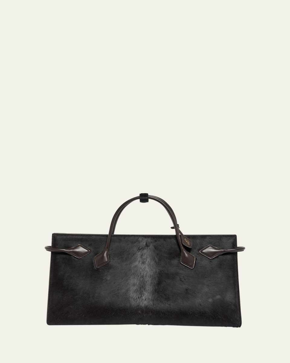 Le Teckel Calf Hair Tote Bag